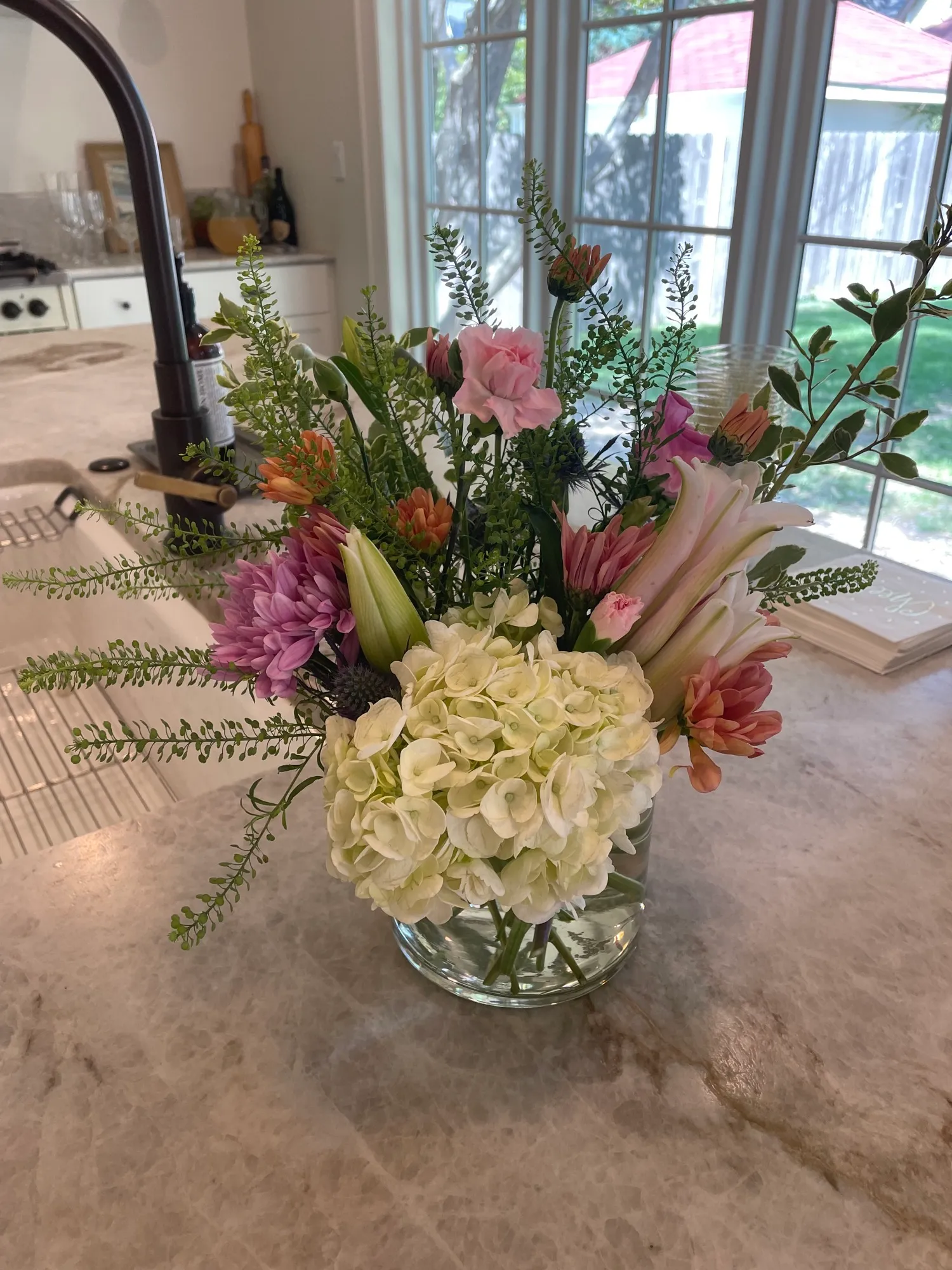 Floral arrangement detail