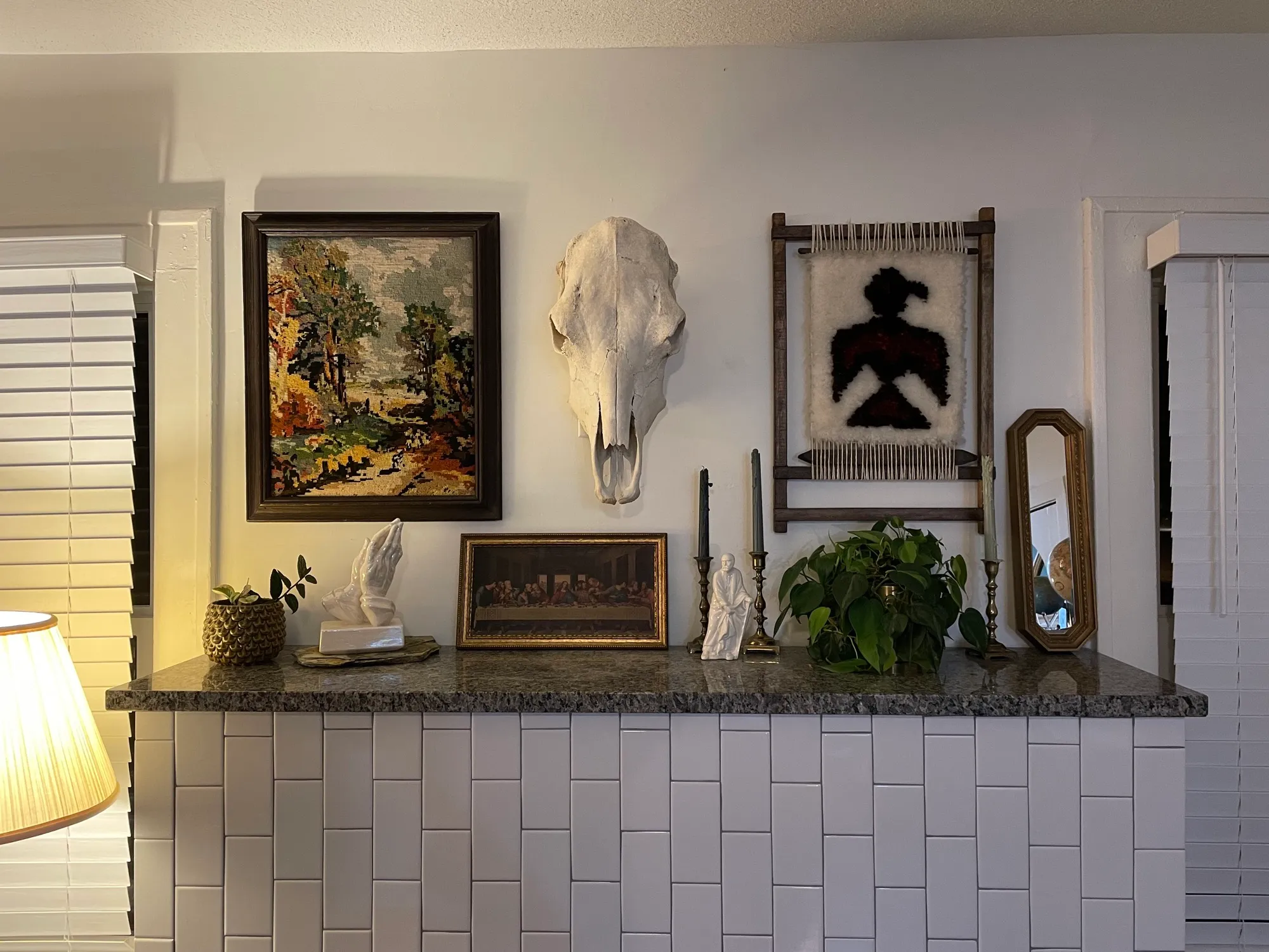 Mini gallery wall arrangement