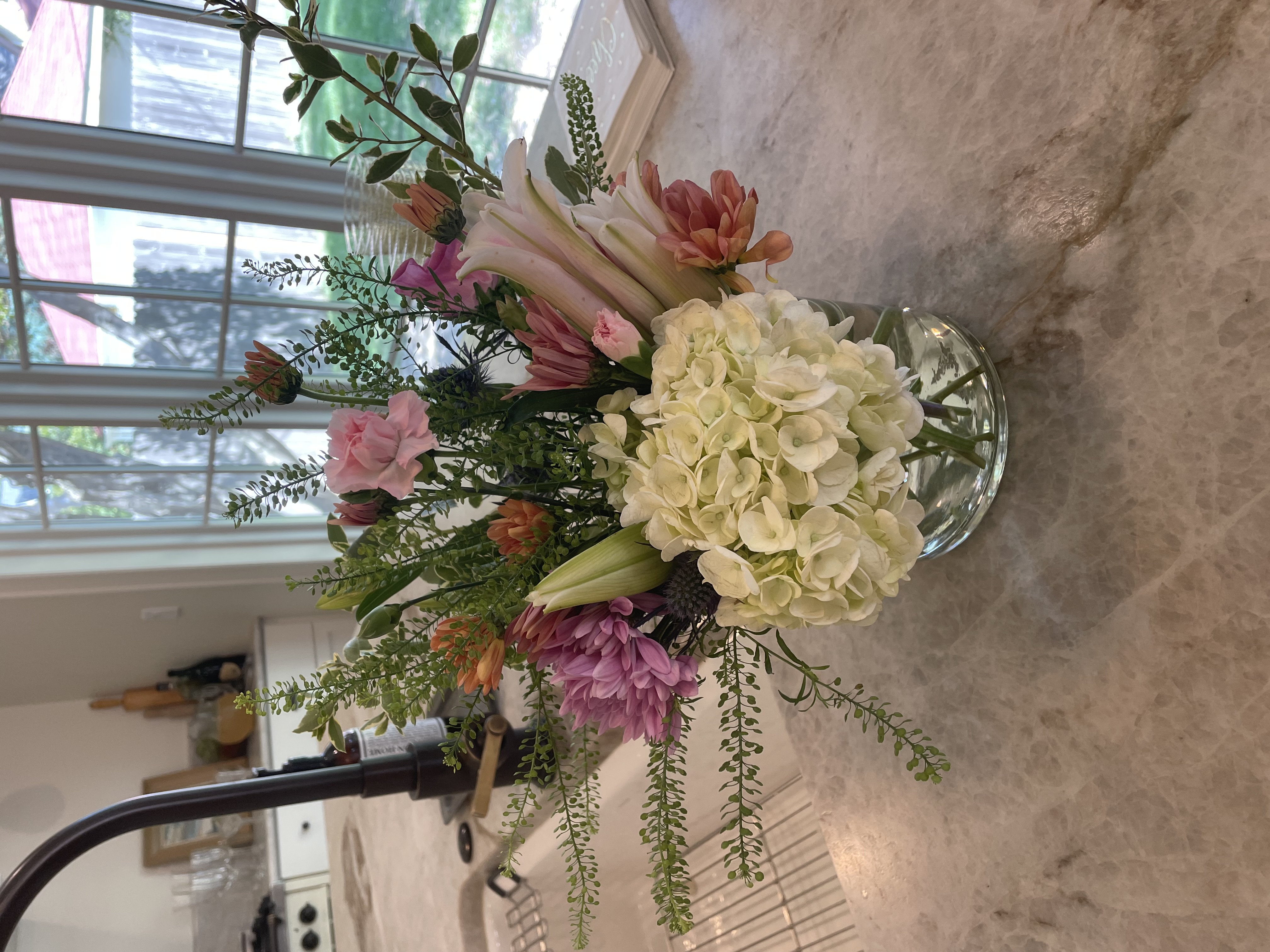 Floral arrangement detail